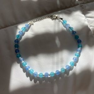 homemade beach vibes choker necklace